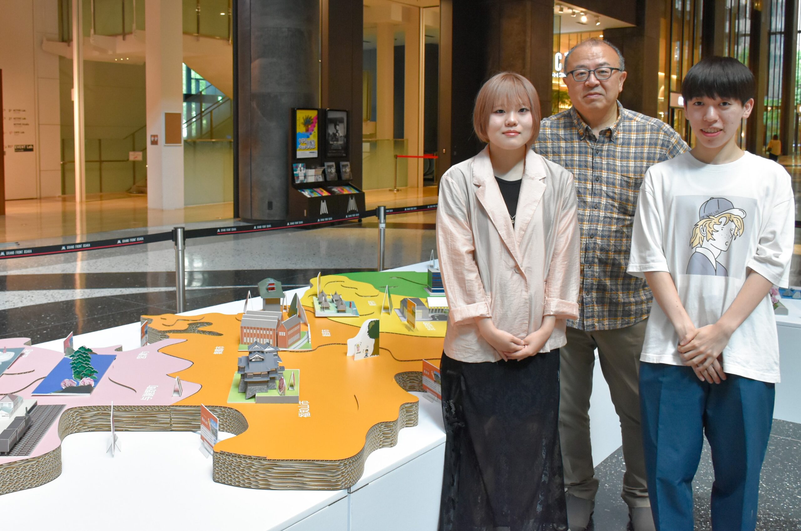 移住するなら京都 ALL KYOTO FES」で芸術学部の学生がジオラマの