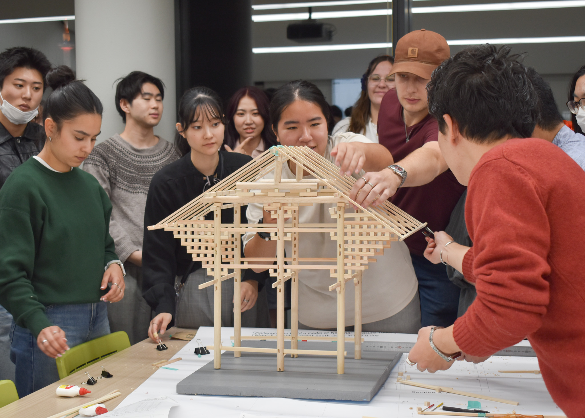 国宝建築の構造模型を作ろう